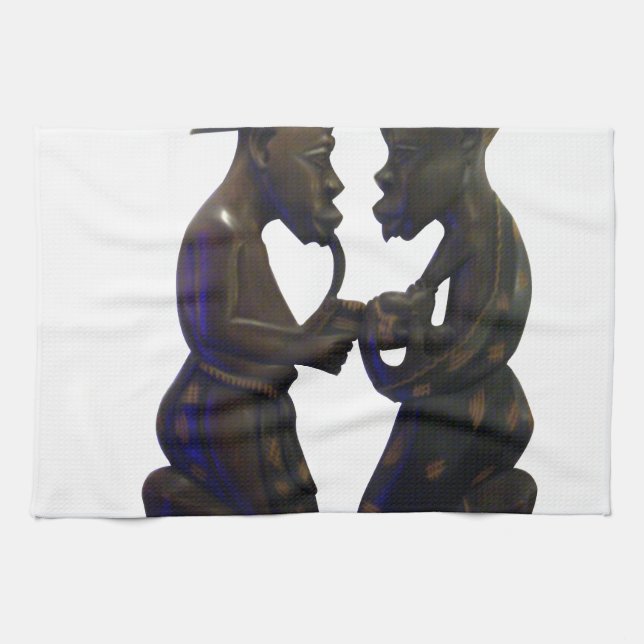 Hakuna Matata Having fun Old School is the best Tea Towel (Horizontal)