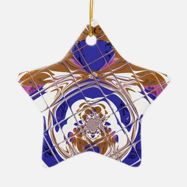Hakuna Matata I love  Ethiopia Colour design.png Ceramic Tree Decoration (Front)