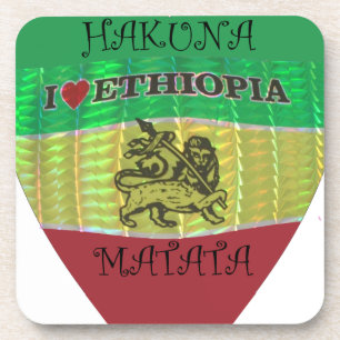 Hakuna Matata I love Ethiopia Colours.png Coaster