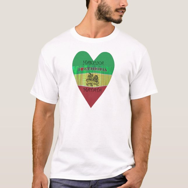 Hakuna Matata I love Ethiopia Colours.png T-Shirt (Front)