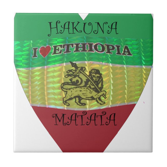 Hakuna Matata I love Ethiopia Colours.png Tile (Front)