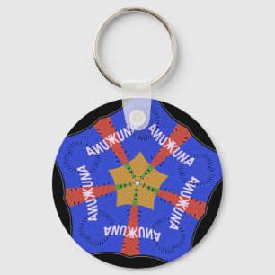 Hakuna Matata Iridiscent Blue Key Ring
