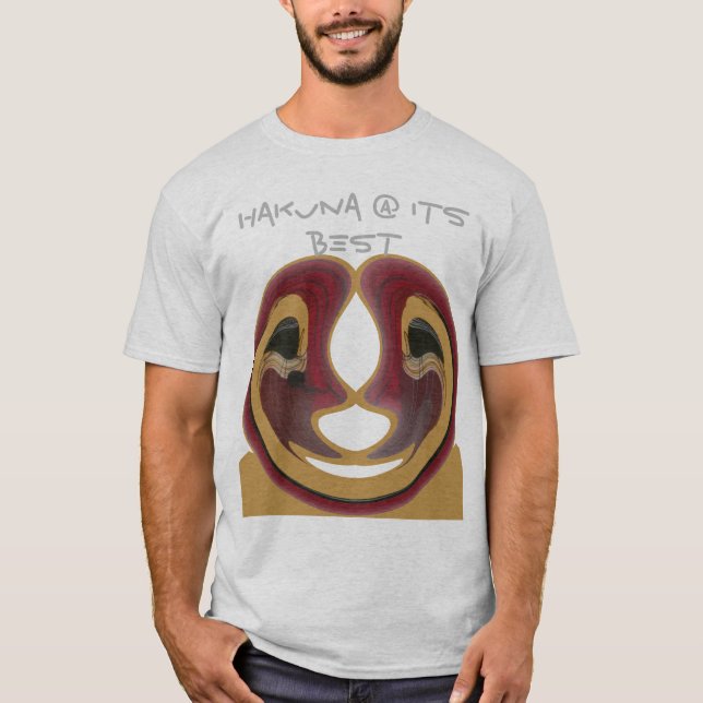 Hakuna Matata @ its Best Basic T-Shirt Template (Front)