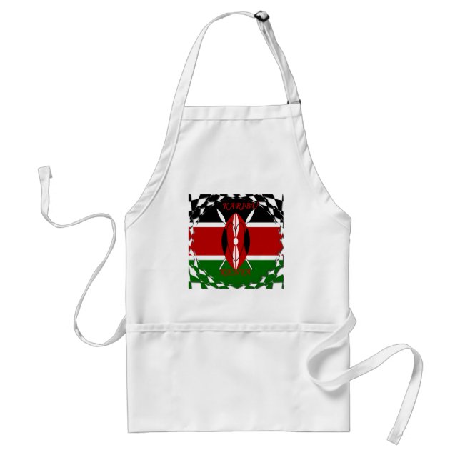 Hakuna matata Karaibu Kenya Standard Apron (Front)