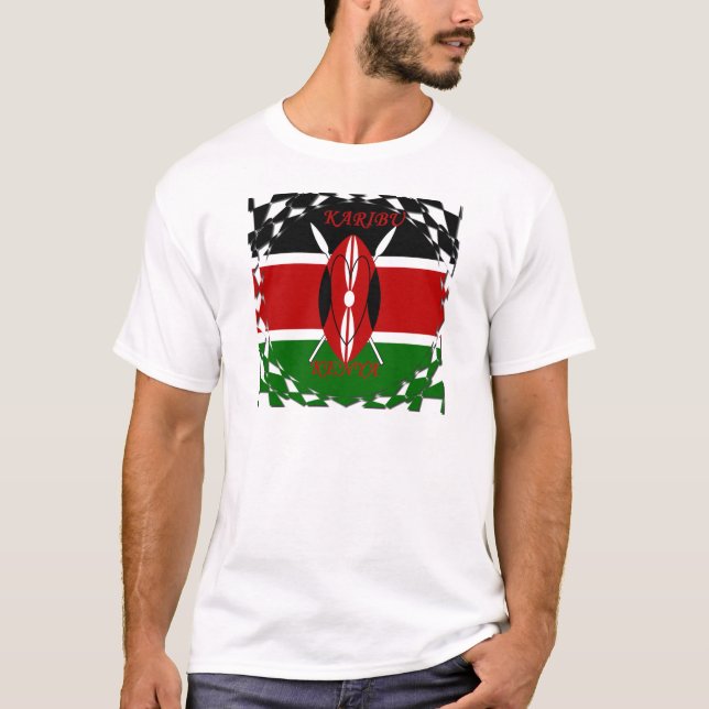 Hakuna matata Karaibu Kenya T-Shirt (Front)
