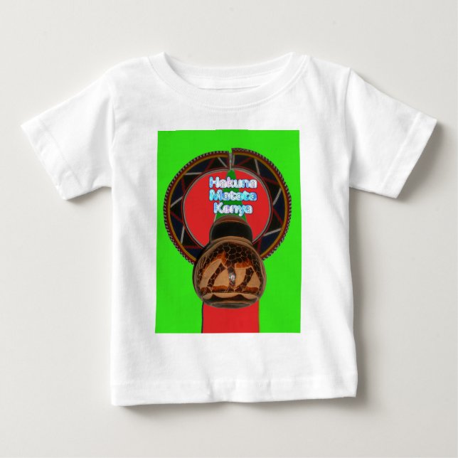 Hakuna Matata Kenya Art Print Baby T-Shirt (Front)