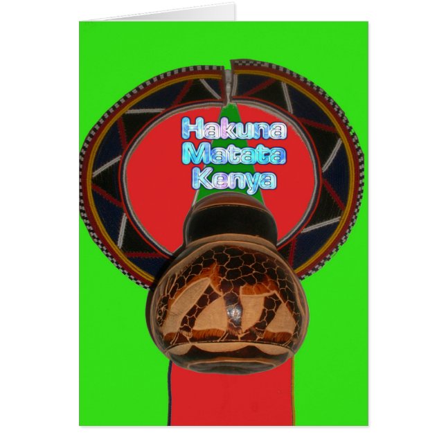 Hakuna Matata Kenya Art Print Customise Product (Front)