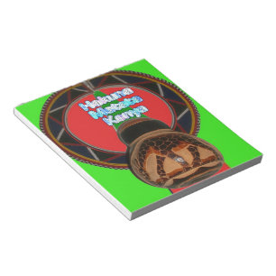  Hakuna Matata Kenya Art Print Customise Product Notepad