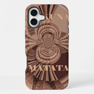 Hakuna Matata Kenya Giraffe Safari Woven Sourveni iPhone 16 Plus Case