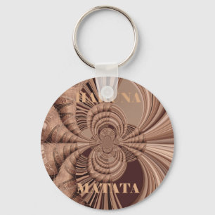 Hakuna Matata Kenya Giraffe Safari  Woven Sourveni Key Ring