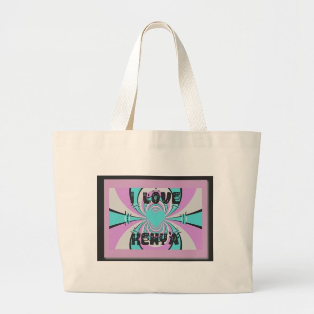 Hakuna Matata Kenya Large Tote Bag (Front)