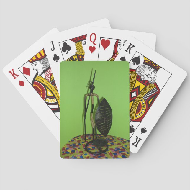 Hakuna Matata Kenya Maasai.JPG Playing Cards (Back)