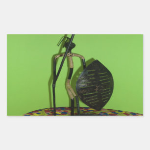 Hakuna Matata Kenya Maasai.JPG Rectangular Sticker