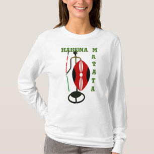 Hakuna Matata  Kids' Augusta Retro Striped tshirt