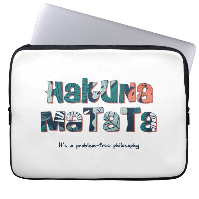 Hakuna Matata Laptop Sleeve (Front)