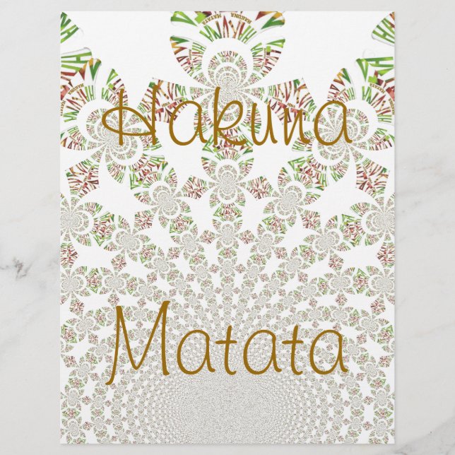 Hakuna Matata Letterhead (Front)