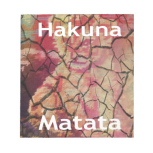 Hakuna Matata Lion Cub Design Notepad