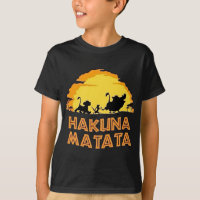 Hakuna Matata Lion Silhouette Kids T-Shirt