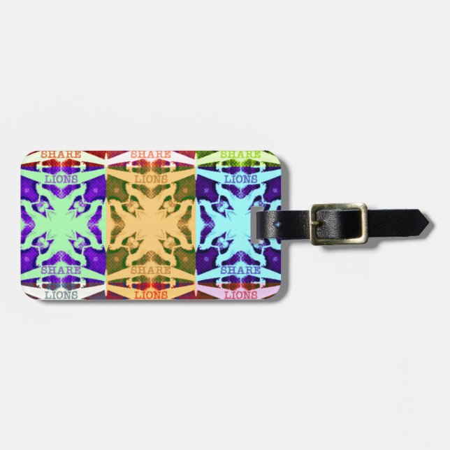 Hakuna Matata lions gift Luggage Tag (Front Horizontal)