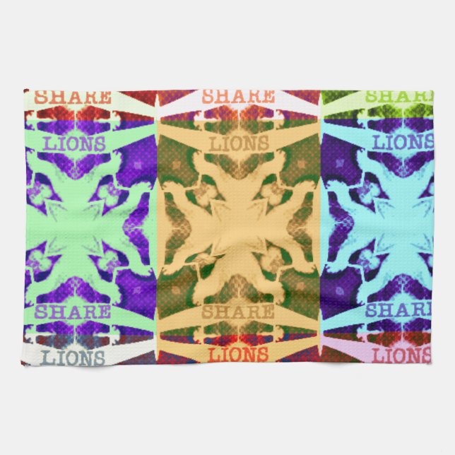 Hakuna Matata lions gift Tea Towel (Horizontal)