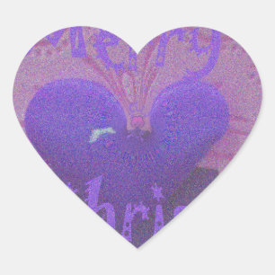 Hakuna Matata Merry Christmas Love  Design.jpg Heart Sticker