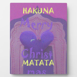 Hakuna Matata Merry Christmas Love  Design.jpg Plaque