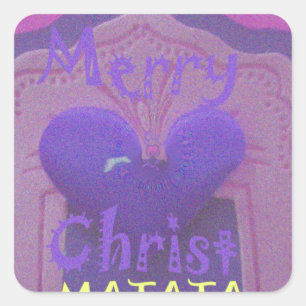 Hakuna Matata Merry Christmas Love Design.jpg Square Sticker