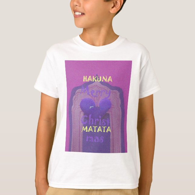 Hakuna Matata Merry Christmas Love  Design.jpg T-Shirt (Front)