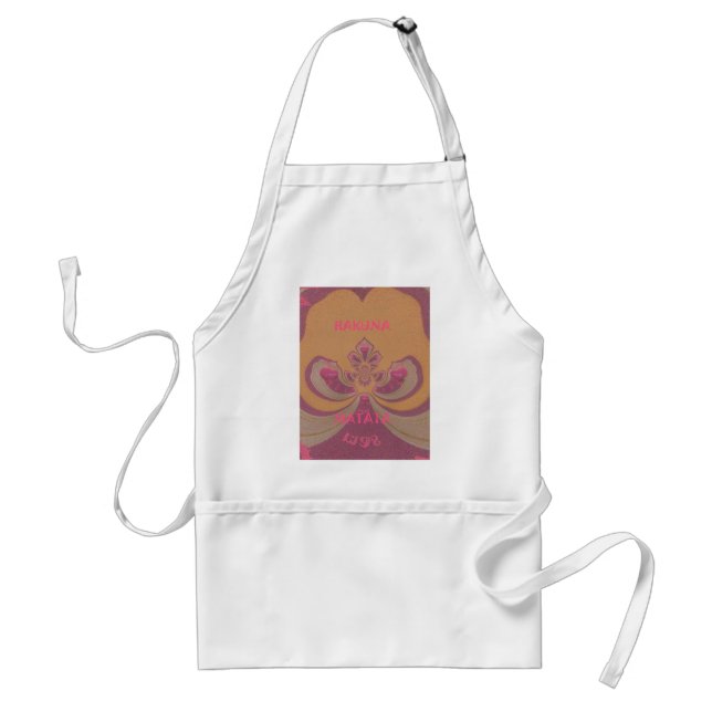 Hakuna Matata Merry Christmas lovely hearts design Standard Apron (Front)