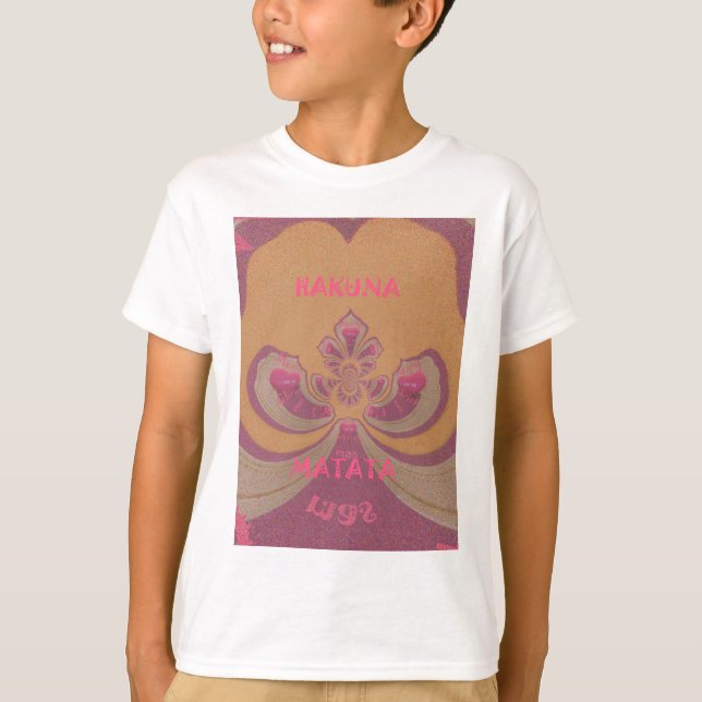 Hakuna Matata Merry Christmas lovely hearts design T-Shirt (Front)