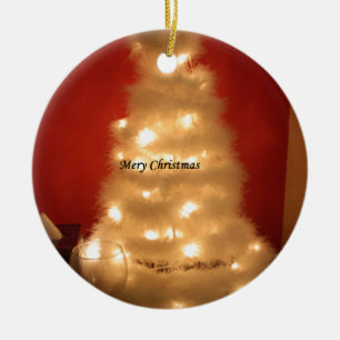 Hakuna Matata Merry Christmas white Ceramic Tree Decoration