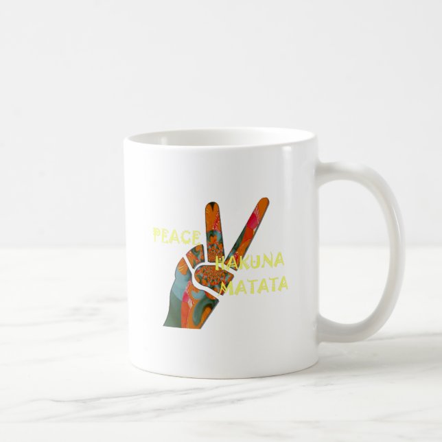 Hakuna Matata Peace Coffee Mug (Right)