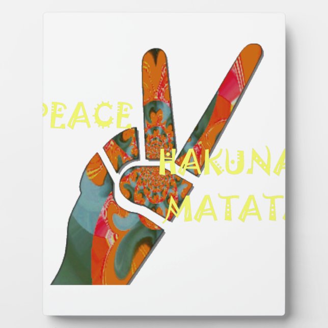 Hakuna Matata Peace Plaque (Front)