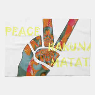 Hakuna Matata Peace Tea Towel