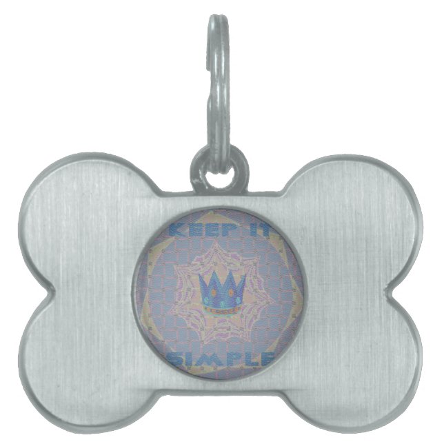 Hakuna matata pet name tag (Front)