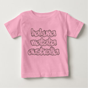 Hakuna Matata Pink Toddler Long Sleeve Vintage Tee