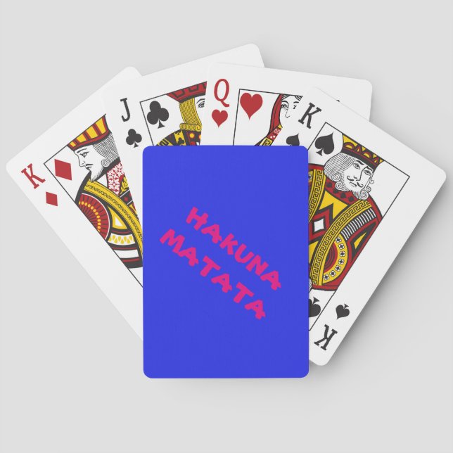 Hakuna Matata Poker Playing Cards (Back)