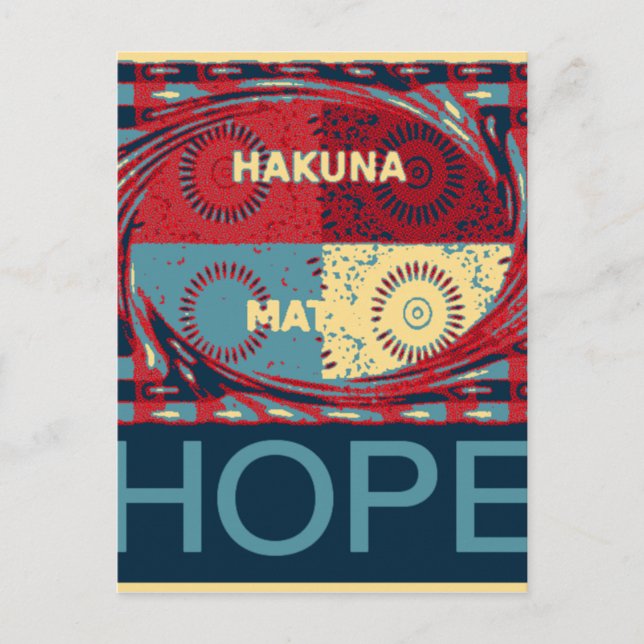 Hakuna matata postcard (Front)