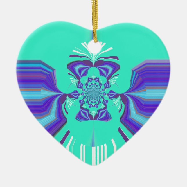 Hakuna Matata Purple blend Ceramic Tree Decoration (Front)