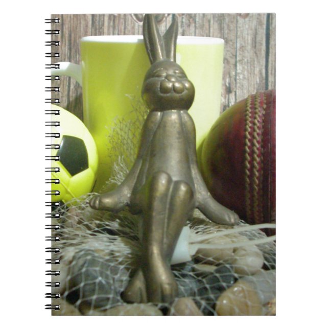 Hakuna Matata Rabbit Chilling back.png Spiral Notebook (Front)