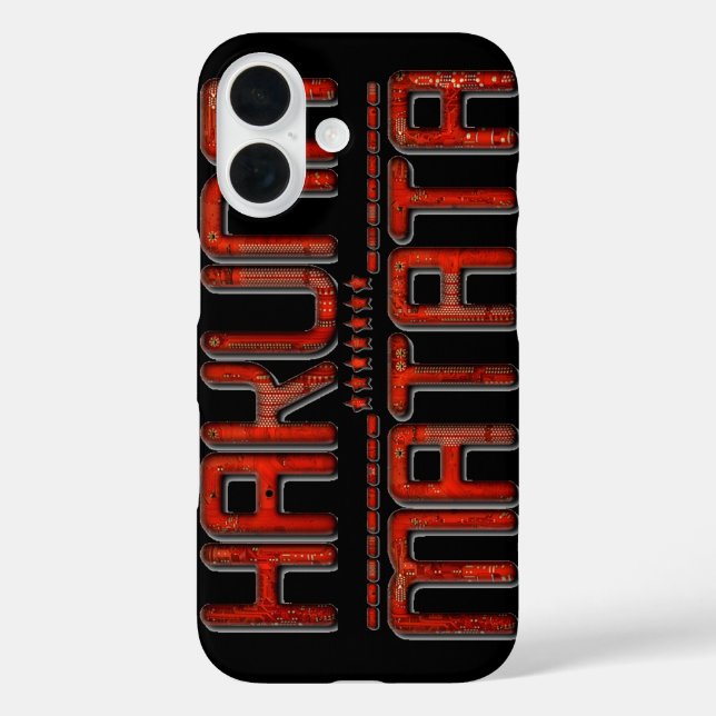 Hakuna Matata Red Stars Techno Case-Mate iPhone Case (Back)