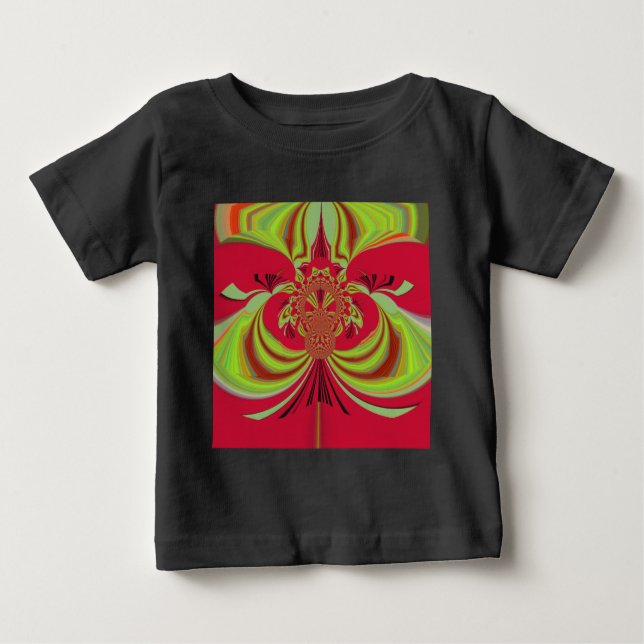 Hakuna Matata red yellow design Baby T-Shirt (Front)