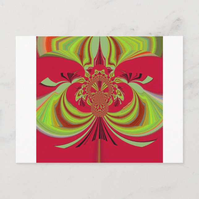 Hakuna Matata red yellow design Postcard (Front)