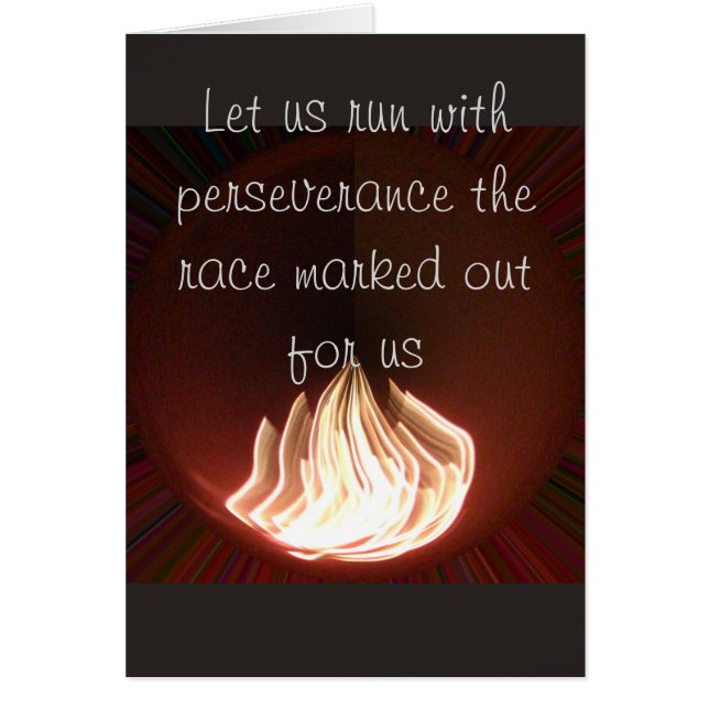 Hakuna Matata run with perseverance Card (Front)