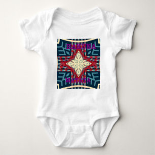 Hakuna Matata Text Hope Abstract Art Print Design Baby Bodysuit