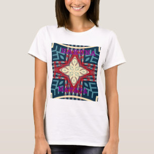 Hakuna Matata Text Hope Abstract Art Print Design T-Shirt