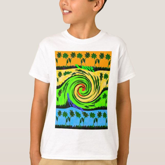 Hakuna Matata Tsunami Love Wave Colours.png T-Shirt (Front)