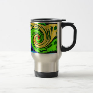 Hakuna Matata Tsunami Love Wave Colours.png Travel Mug