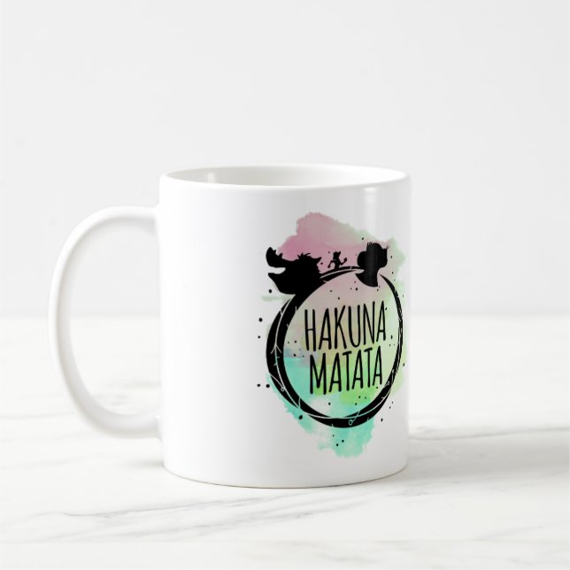 Hakuna Matata Watercolor Coffee Mug (Left)