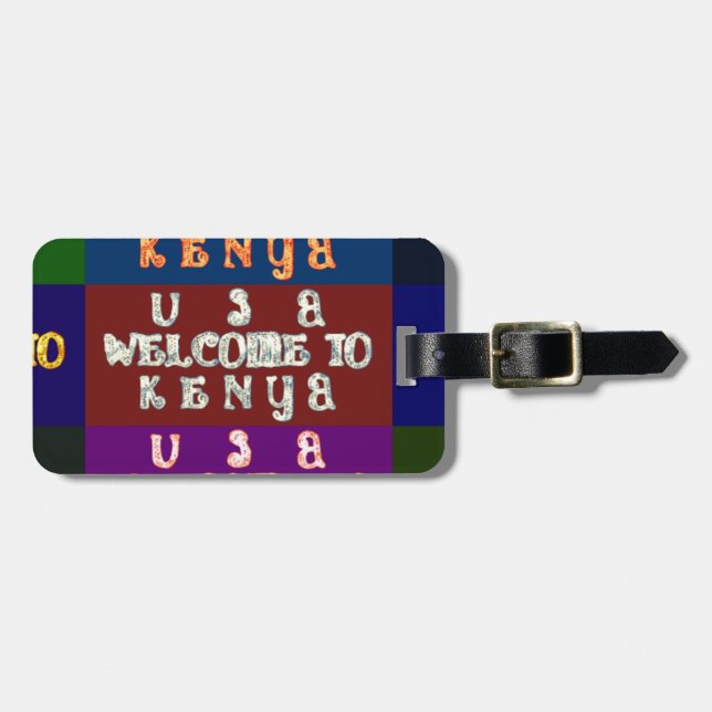 Hakuna Matata Welcome to Kenya.png Luggage Tag (Front Horizontal)